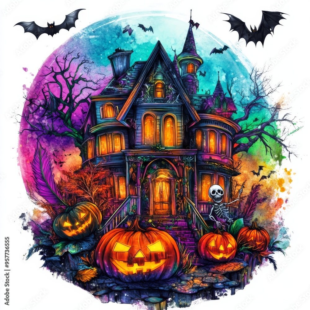 Enchanting Haunted House with Spooky Masquerade Theme Enchanting Haunted House with Spooky Masquerade Theme