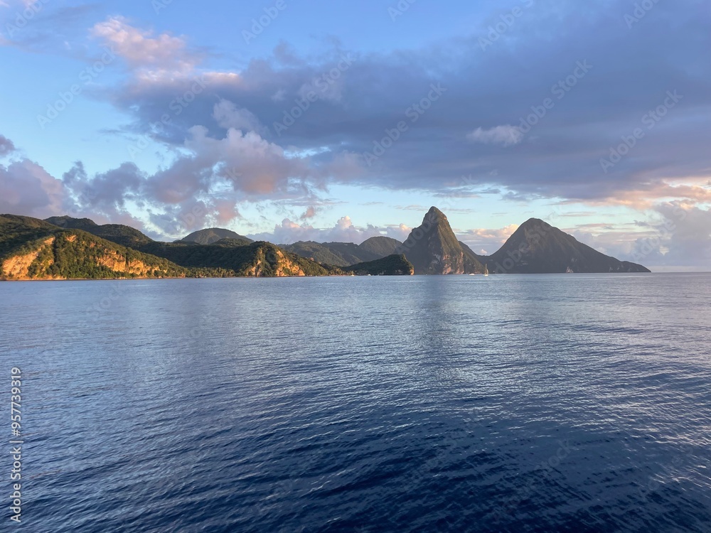 Fototapeta premium Pitons in St Lucia