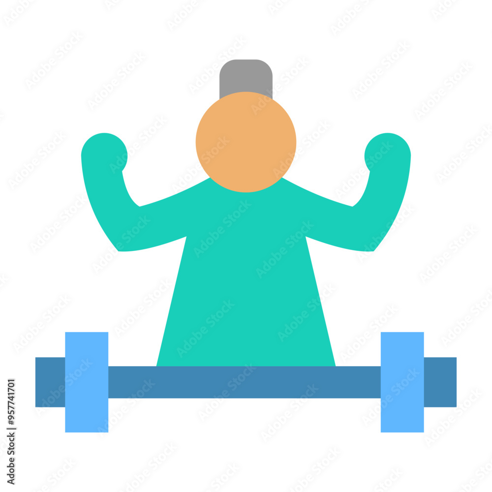 Elderly Fitness Icon
