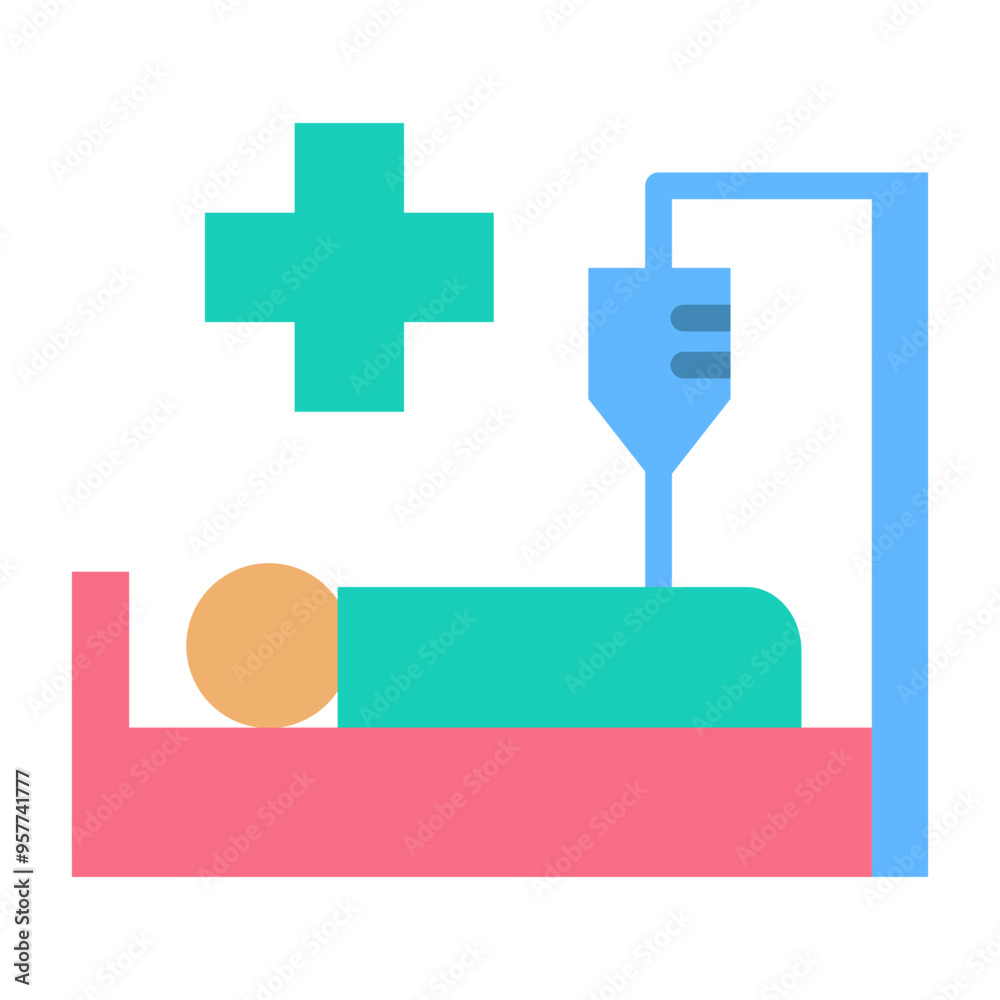 Fototapeta premium Managing Chronic Illness Icon