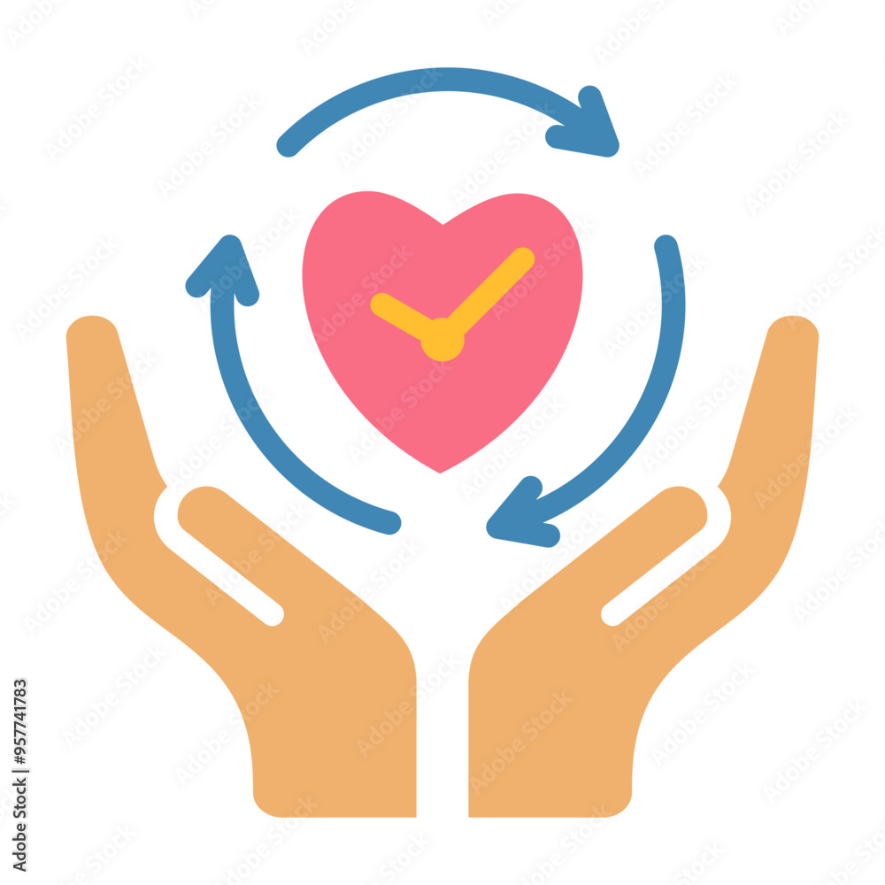 Obraz premium Long Term Care Icon