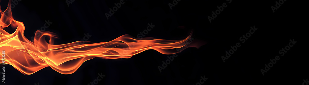 Fiery Flame Texture on Black Background for Design Templates Fiery Flame Texture on Black Background for Design Templates