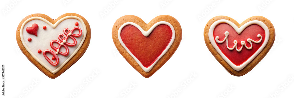 Delicious Heart Love Shape Biscuit with Chocolate Isolated on Transparent Background Delicious Heart Love Shape Biscuit with Chocolate Isolated on Transparent Background