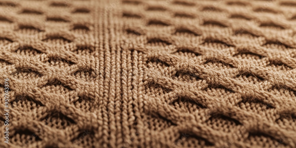 Brown Knitted Fabric Texture Background Brown Knitted Fabric Texture Background
