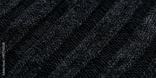 Wallpaper Mural Black Knitted Fabric Texture Background Torontodigital.ca