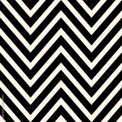 Zigzag Striped Classic Patter Off White 