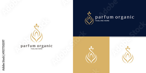 perfume logo design,luxury,elegant beauty,organic,nature,logo design template,symbol,icon,vector,creative,idea,inspiration.