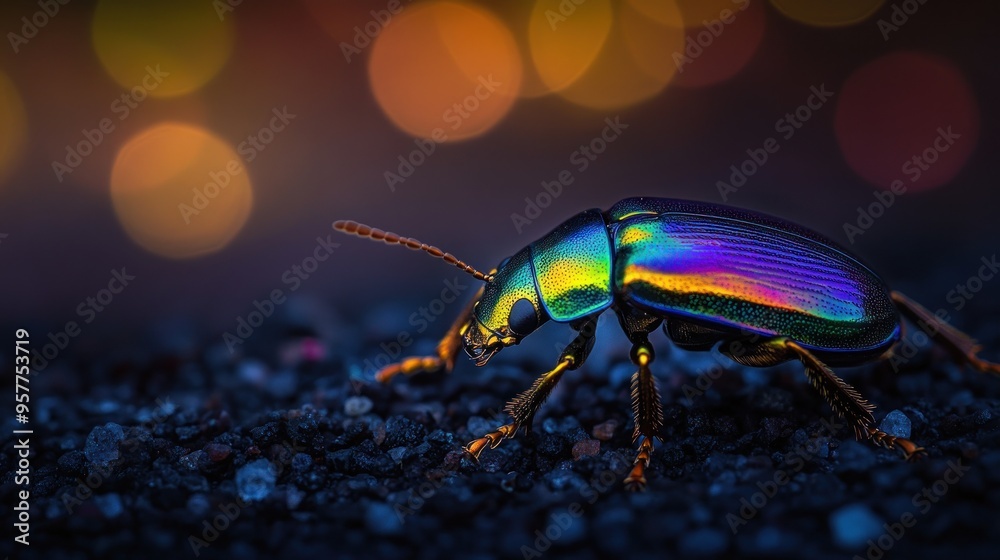 Metallic Beetle in Macro Photography Metallic Beetle in Macro Photography