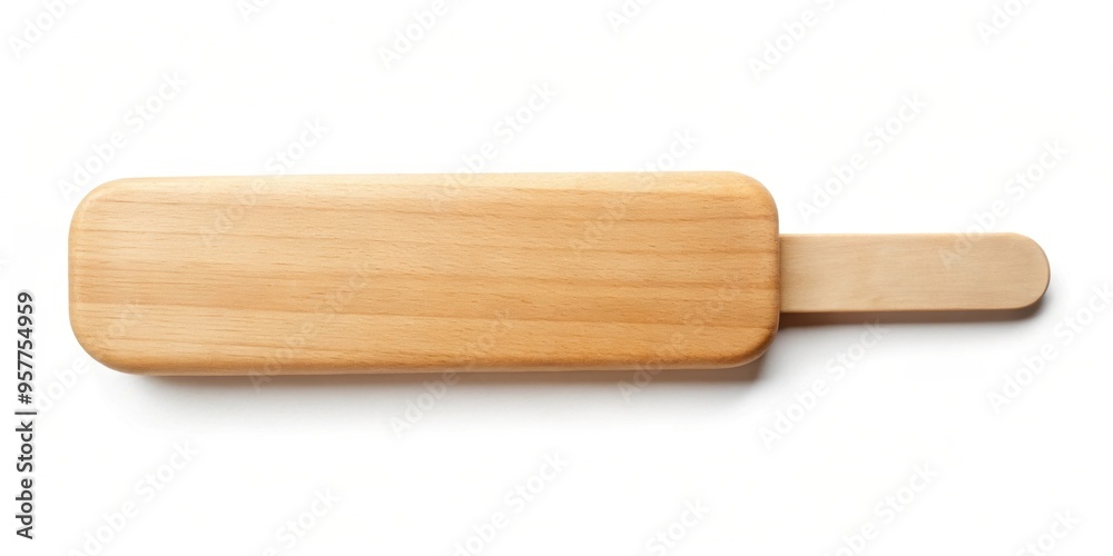 Wooden ice cream stick with a smooth finish , dessert, treat, snack, disposable, craft, natural, eco-friendly, popsicle Wooden ice cream stick with a smooth finish , dessert, treat, snack, disposable, craft, natural, eco-friendly, popsicle