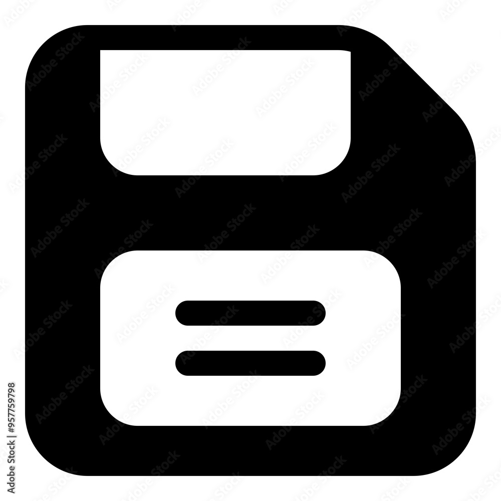 Floppy disk icon for saving and data storage Floppy disk icon for saving and data storage