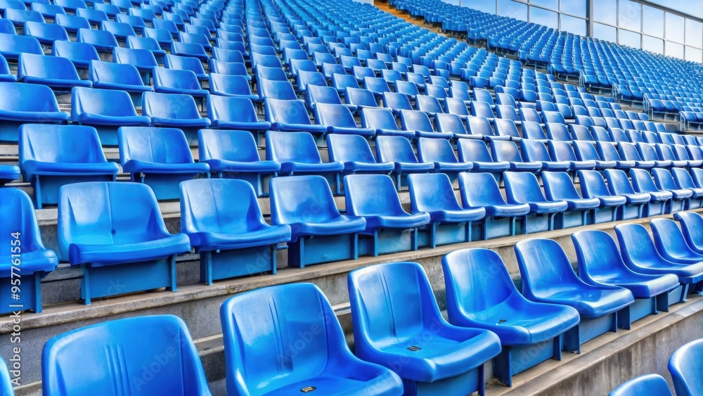 Empty blue stadium seats with visible numbers , stadium, blue, seats, numbers, empty, sports, venue, seating, rows Empty blue stadium seats with visible numbers , stadium, blue, seats, numbers, empty, sports, venue, seating, rows