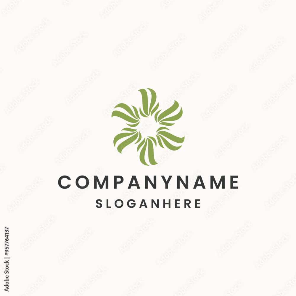 Flower logo design template vector illustration Flower logo design template vector illustration