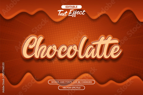 Chocolatte editable text effect