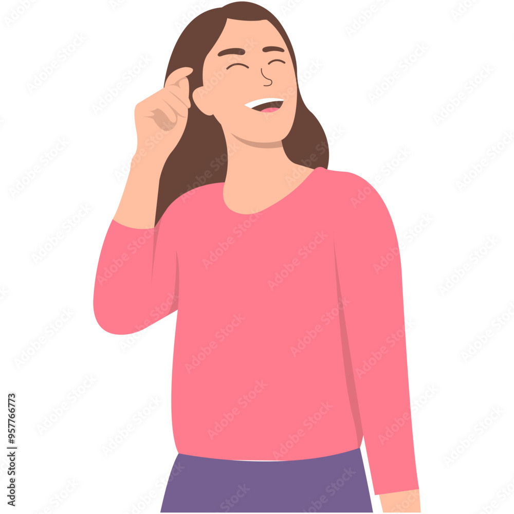 Laughing People Character Illustration with Flat Cartoon Concept. Isolated Vector Graphic Design Laughing People Character Illustration with Flat Cartoon Concept. Isolated Vector Graphic Design