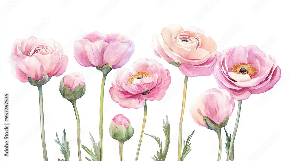 pink tulips isolated on white pink tulips isolated on white