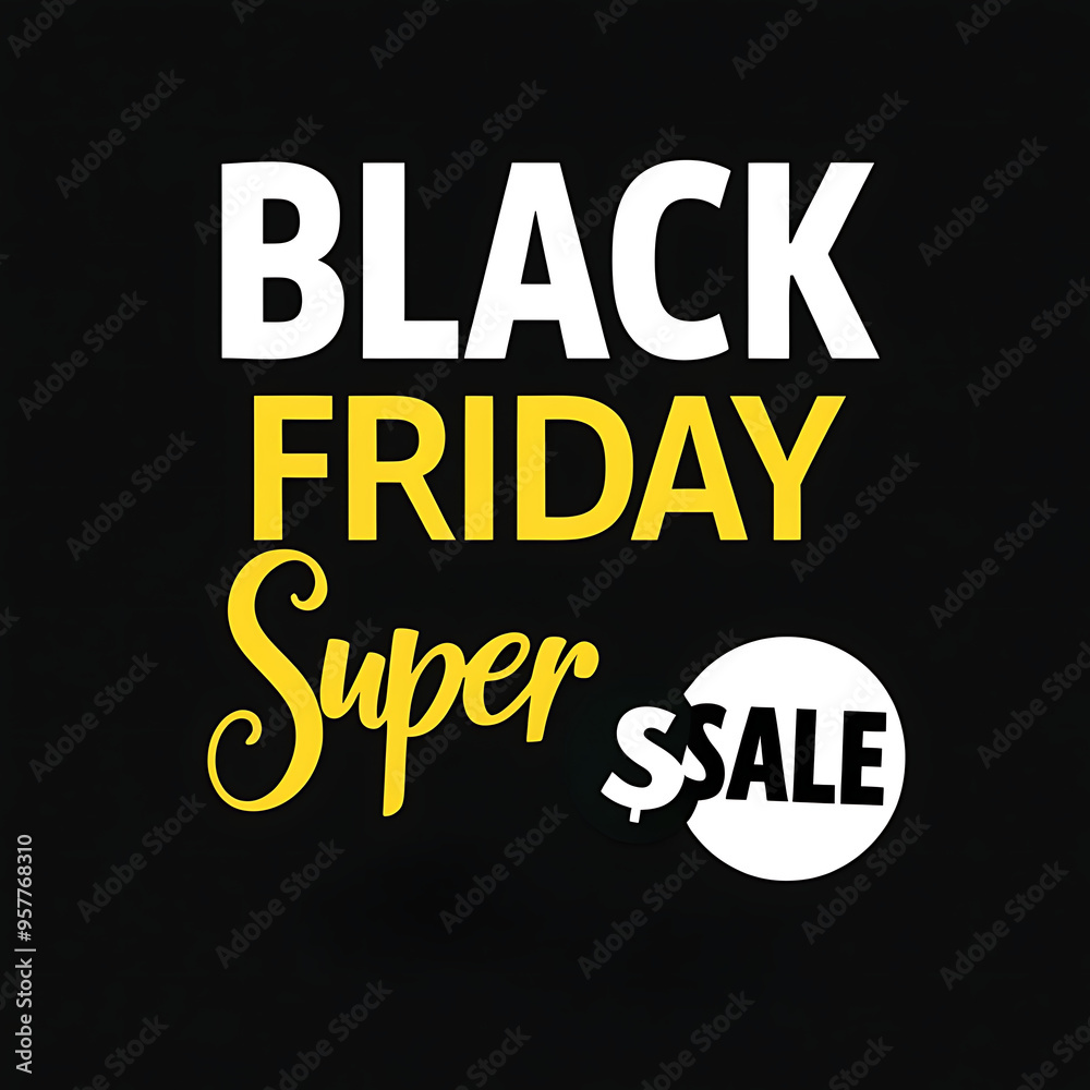 Black Friday super sale text on dark background. Black Friday super sale text on dark background.