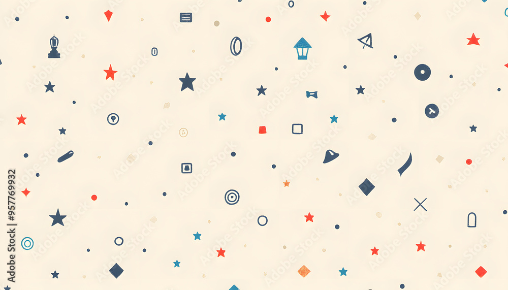 Repeating small icons, like stars, dots, or simple symbols, evenly spaced on a neutral background for a subtle pattern. Repeating small icons, like stars, dots, or simple symbols, evenly spaced on a neutral background for a subtle pattern.