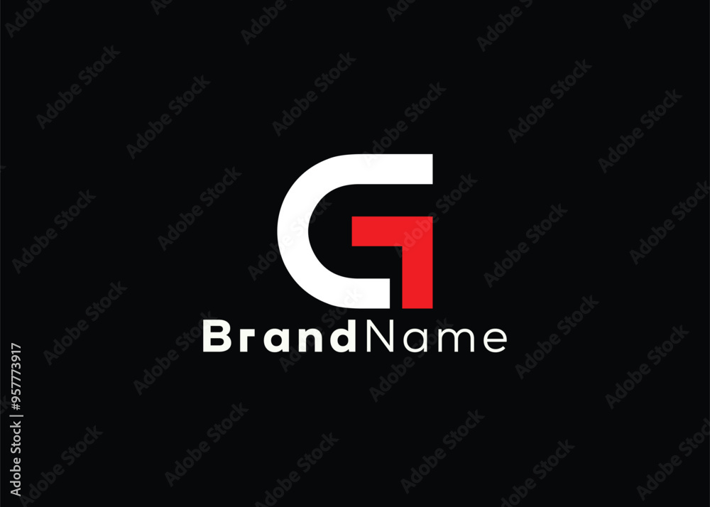 Minimalist letter C G logo design template. Modern style G C logo Minimalist letter C G logo design template. Modern style G C logo
