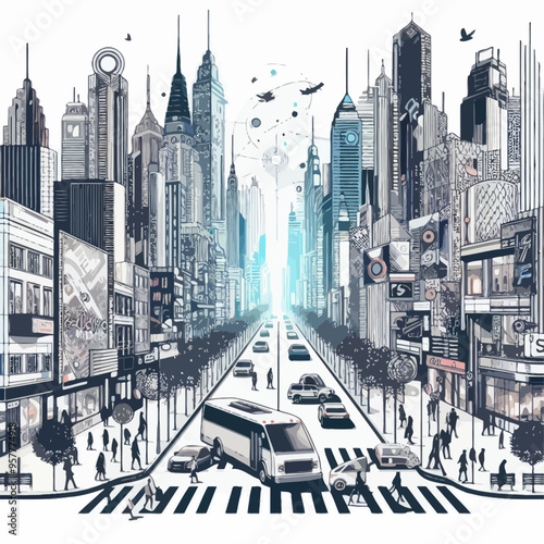 city-transport-vector