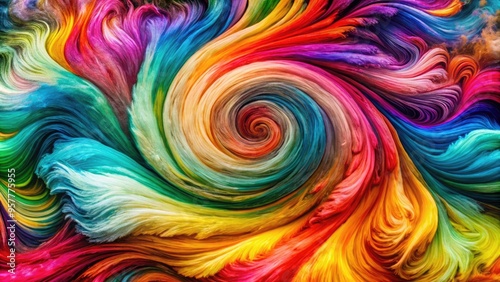 Wallpaper Mural A vibrant swirl of rainbow colors in motion. Torontodigital.ca