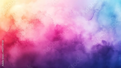 A colorful abstract background with a gradient that transitions from purple to orange,