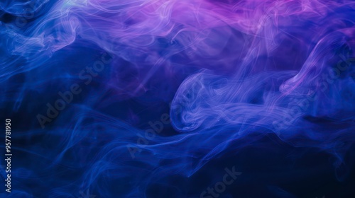 A deep blue and neon purple gradient wash seamlessly blends over a black background, creating a smooth, minimalistic design that exudes modern elegance and sophistication.