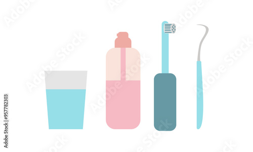 Oral hygiene products and cleaning tools logo