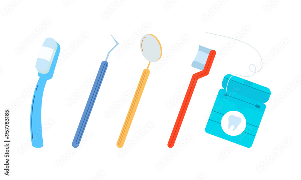 Oral hygiene products and cleaning tools logo Oral hygiene products and cleaning tools logo