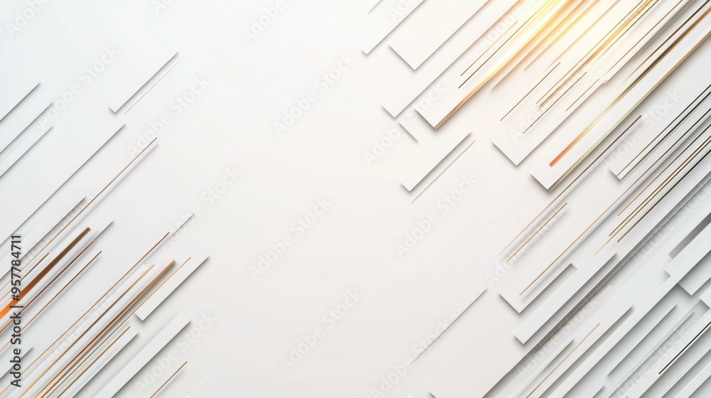 Explore a sleek abstract design featuring layered shapes in white and gold, perfect for modern presentations and visuals. Explore a sleek abstract design featuring layered shapes in white and gold, perfect for modern presentations and visuals.
