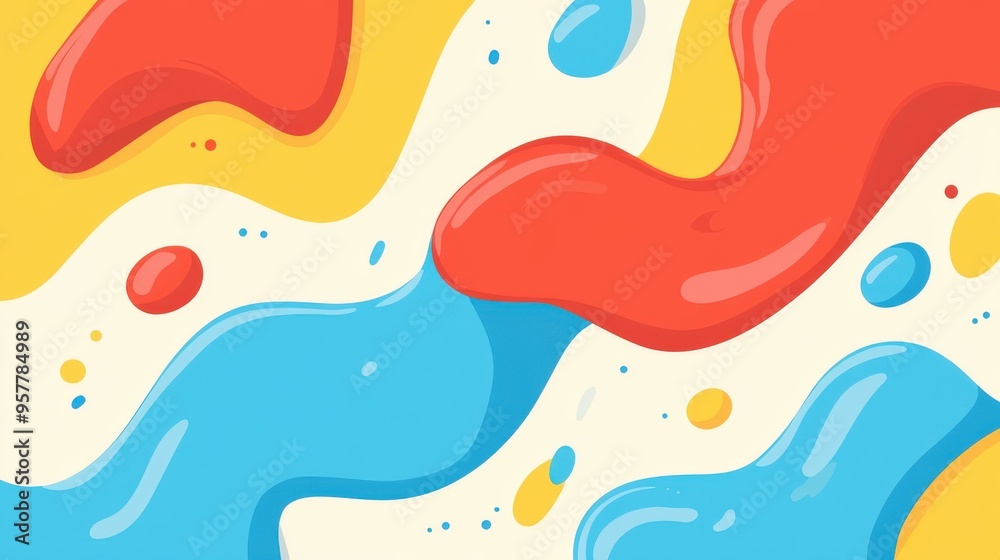A vibrant abstract background featuring warm red, blue, and light green ink, creating a modern and unique flat illustration. A vibrant abstract background featuring warm red, blue, and light green ink, creating a modern and unique flat illustration.