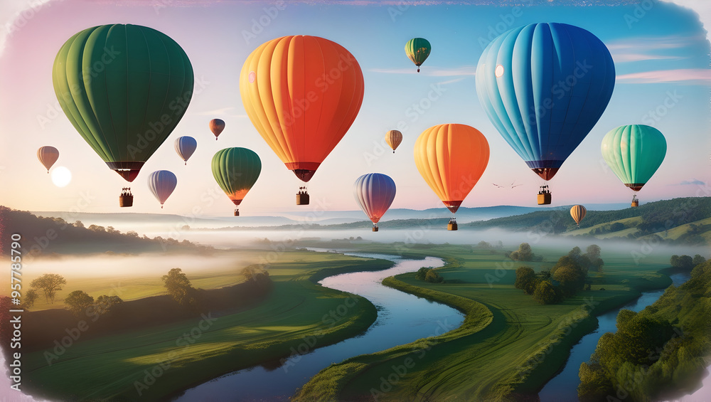 Fototapeta premium hot air balloon