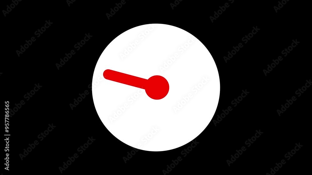 Simple clock icon animation highlights time. Simple clock icon animation highlights time.