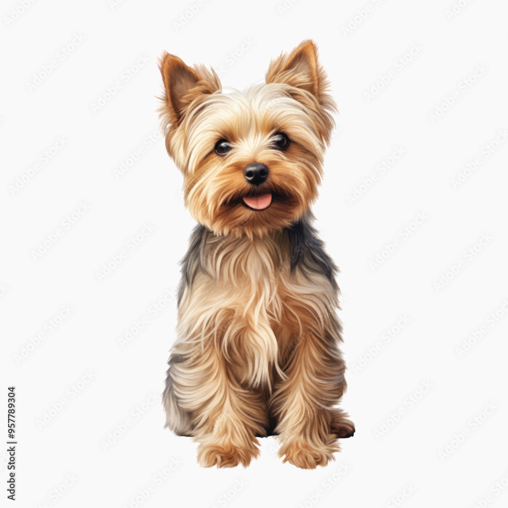 Adorable Yorkshire Terrier dog portrait Adorable Yorkshire Terrier dog portrait