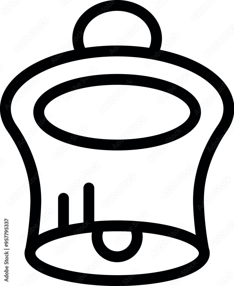Simple yet eye catching notification bell icon featuring a bold outline design, ideal for representing alerting features in applications and websites Simple yet eye catching notification bell icon featuring a bold outline design, ideal for representing alerting features in applications and websites