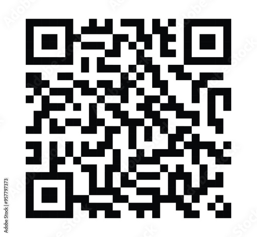 qr code icon vector symbol for web and apps