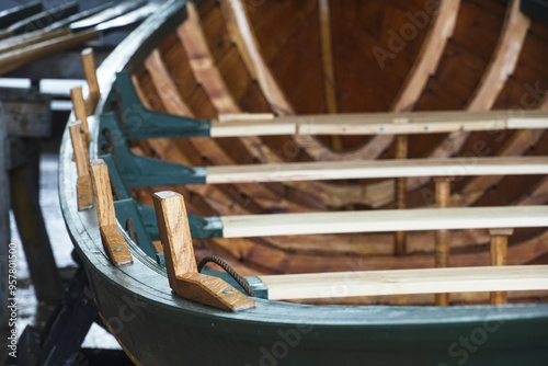 A ship under construction