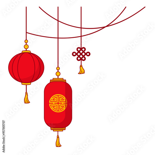 Chinese New Year Lantern Decoration