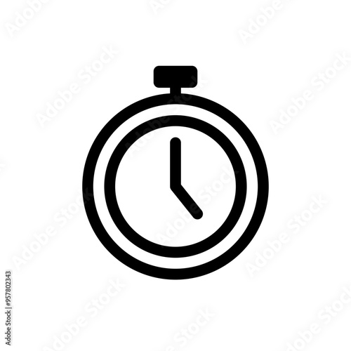 Calendar icon outline style in black color