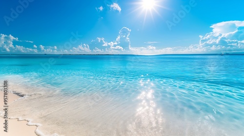 White sandy beaches and crystal clear blue waters
