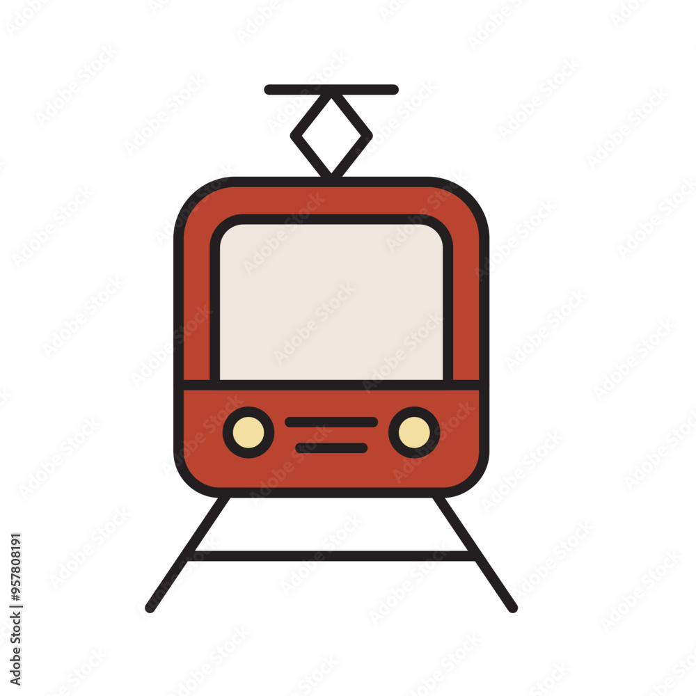 Commuter Line for Transportation Icon Commuter Line for Transportation Icon