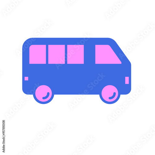 Minibus for Transportation Icon