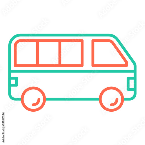 Minibus for Transportation Icon