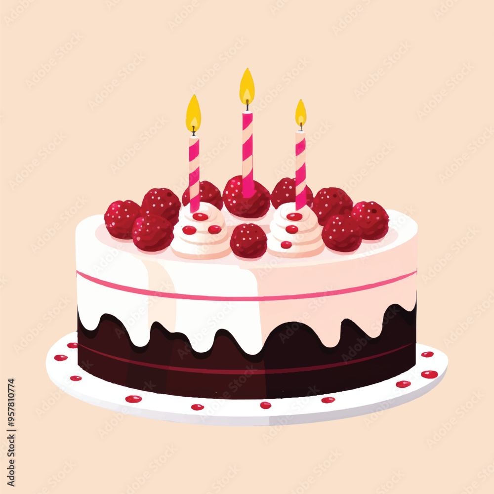 Delicious chocolate raspberry cake Delicious chocolate raspberry cake