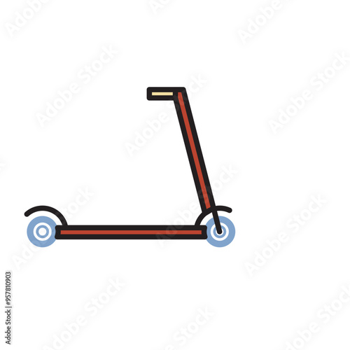 Scooter for Transportation Icon