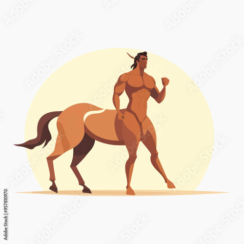 Mythical centaur illustration art
