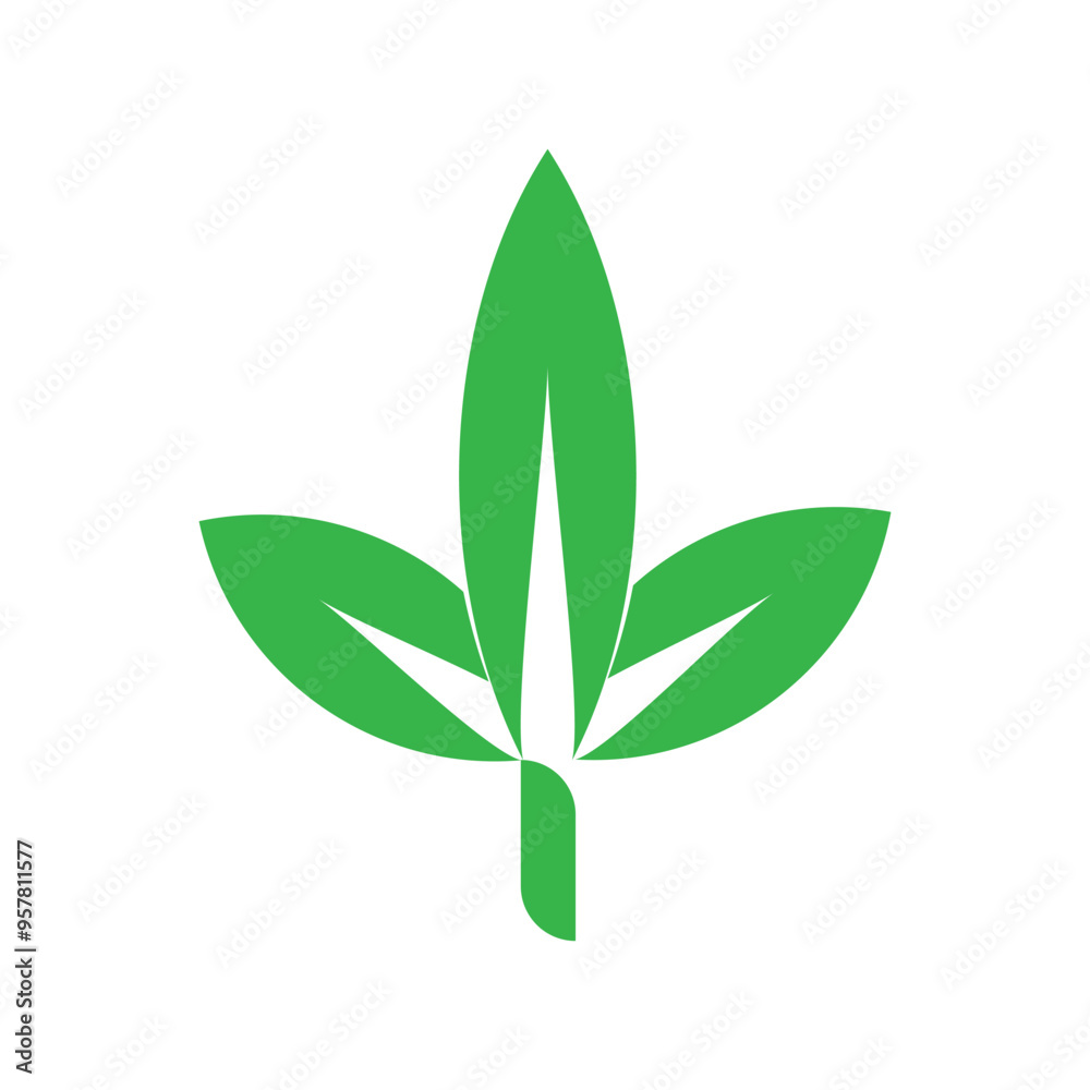 Naklejka premium Eco Logo Vector Template Icon