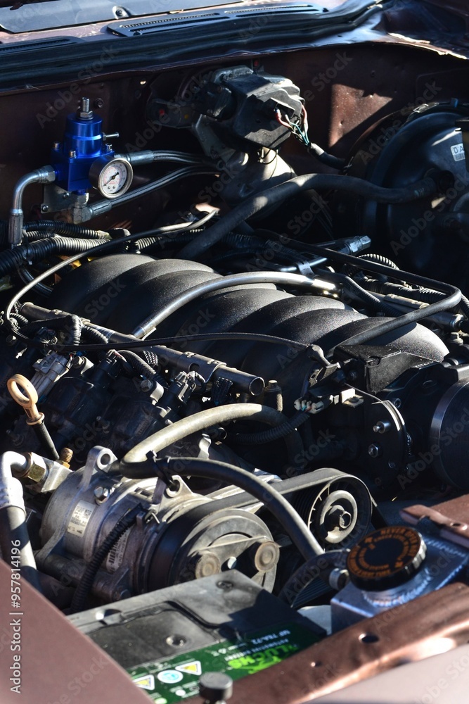 Obraz premium LS Engine Swap in Classic Car