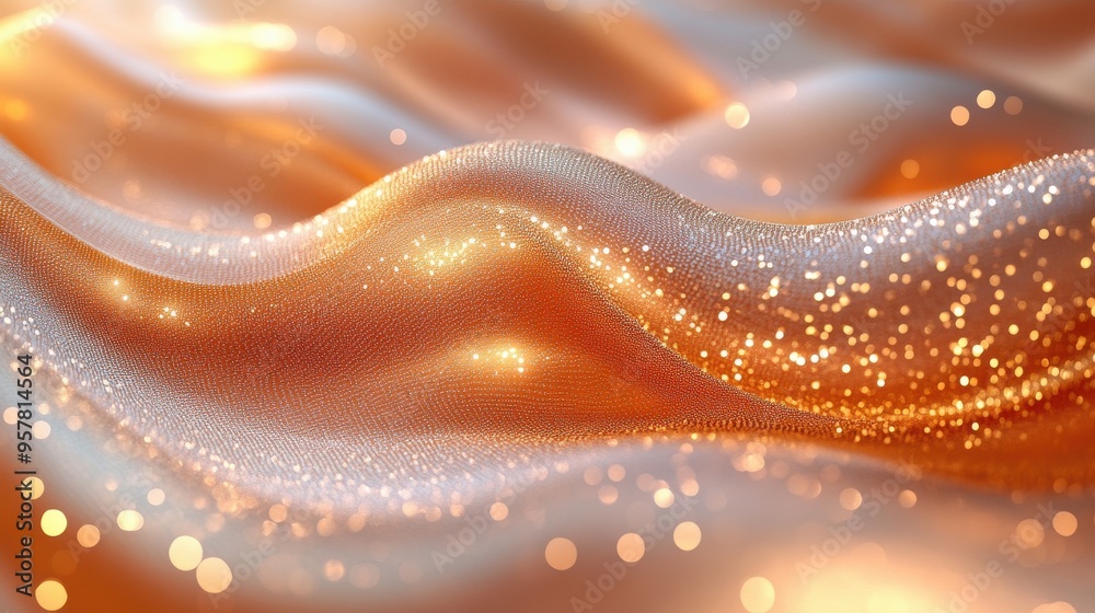 3D abstract fashion background with wavy golden chains, simple wallpaper. 3D abstract fashion background with wavy golden chains, simple wallpaper.