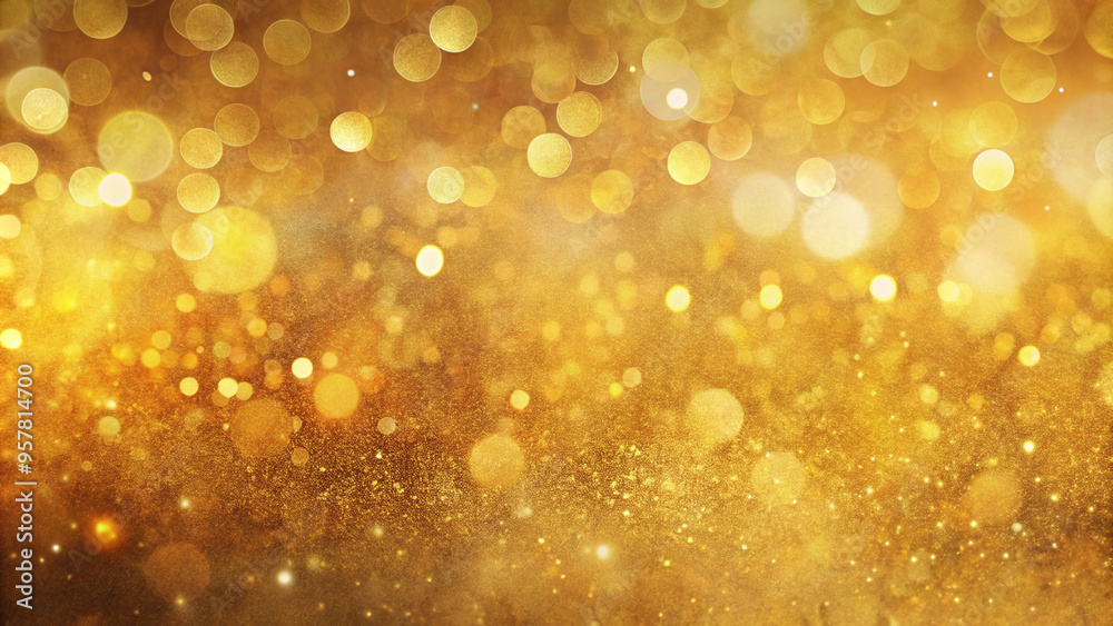Festive Gold Background with Bokeh Effect of Shimmering Lights, Creating a Warm and Inviting Atmosphere Festive Gold Background with Bokeh Effect of Shimmering Lights, Creating a Warm and Inviting Atmosphere