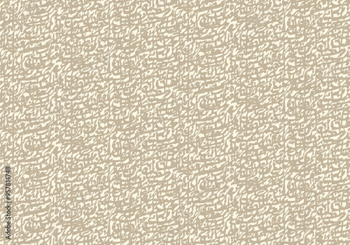 Seamless decoretive background arabic calligraphy pattern art